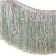 Guirnalda flequillo met (hilos) plateada