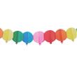 Guirnalda de papel globos multicolor 3m