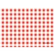 Individuales Cuadrille rojo 8u