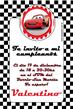 Invitación Cars. Pers