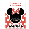 Invitación Minnie roja Pers