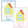 Invitación Peppa Casita Pers