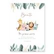 Invitación Baby Safari Mod1. Pers