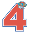 Letra o Nro. para decorar Paw patrol