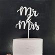 Cake Toppers Boda blanco Mr&Mrs