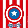 Tarjetitas Capitán América 20u Pers