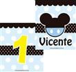 Carpita cartel Mickey Bebé 2u Pers