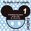 Invitación Mickey Bebé Pers