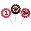 Toppers flor minnie rosa Pers 12u