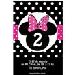 Invitación Minnie rectangular Pers
