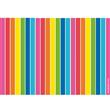 Individuales rayados multicolor 8u