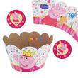 Wrapper. Faja cubre cupcake con topper Peppa Pig 10u