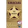 Tarjetas rectangulares Sheriff Callie 20u