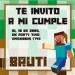 Invitación MINECRAFT Pers
