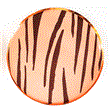 Plato Safari Tigre naranjas 10u