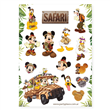 Stickers plancha Mickey Safari 14s 1u