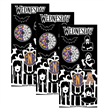 Stickers en planchitas Merlina 6u