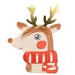 Plato navidad Reno (Rudolph) 4u