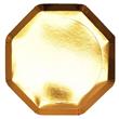 Plato flat octogonal met dorado 10u