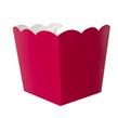 Pochoclera o caramelera lisa borde ondeado fucsia 10u