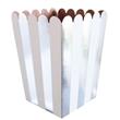 Pochoclera onditas rayas plateadas 5u