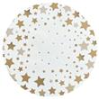 Individuales redondos Estrellas gold 24u