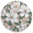 Individuales redondos Magnolia 24u