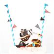 Mini banderín torta Set Pirata