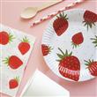 Plato frutillas 6u