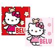 Stickers cuad. Kitty Rosa/roja 16u Pers