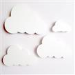 Nubes con relieve para decorar 4u