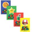 Stickers rect. gdes. Mario Bros 16u Pers