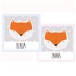 Stickers cuad. Little Fox 16u Pers