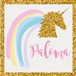 Stickers cuad. Unicornio 16u Pers