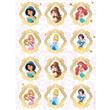 Stickers plancha Princesas Espejos 10s 1u