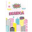 Stickers grandes Super chica 10u Pers