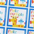 Stickers cuad. Animalitos 16u