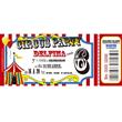 Invitación ticket Circo 6u Pers