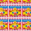 Stickers cuad. Circo 16u