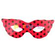 Antifaz lunares rojo con negros 10u