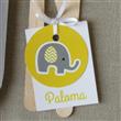 Tarjetitas dobles con cinta Elefantito 16u Pers