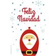 Afiche cartel navidad Santa