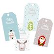 Tarjetas largas con cinta Santa para escribir 15u