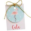 Tarjetitas dobles con cinta Baby Flamenco 16u Pers