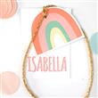 Tarjetitas dobles e hilo Pastel rainbow 16u Pers