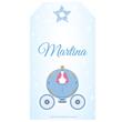 Tarjetas largas con cinta Cenicienta 24u Pers