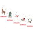 Tarjetas largas con cinta Navidad Chic para escribir 12u