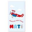 Tarjetas largas con cinta Avioneta 10u