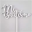 Cake Topper Mi Bautismo Blanco Mod 2