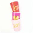 Vaso met dorado LOVE PARTY 6u